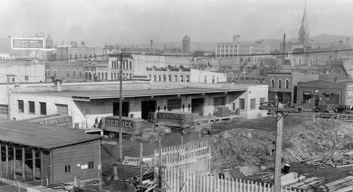 Hometown history: Service Transfer & Storage Co. building in 1938